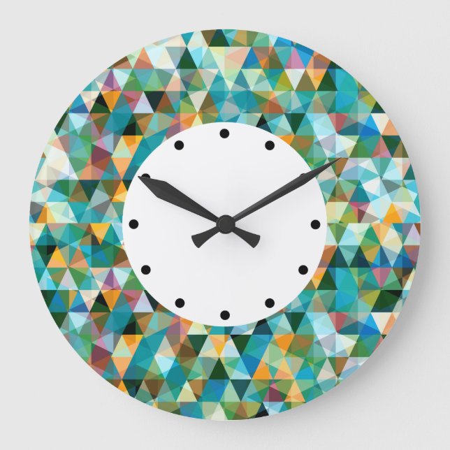 Modern Mosaic Wall Clock Design (Front)