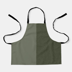 Modern Moss Green Apron – Customizable Design