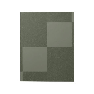 Modern Moss Green Blocks Notepad – Customizable