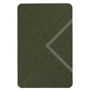 Modern Moss Green Chevron Magnet – Customizable