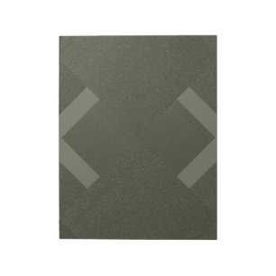 Modern Moss Green Chevrons Notepad – Customizable