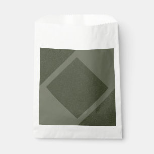 Modern Moss Green Favour Bag Design