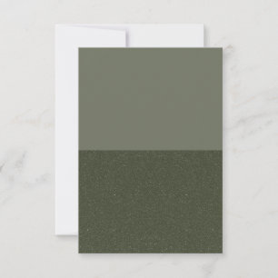 Modern Moss Green Flat Card – Customizable