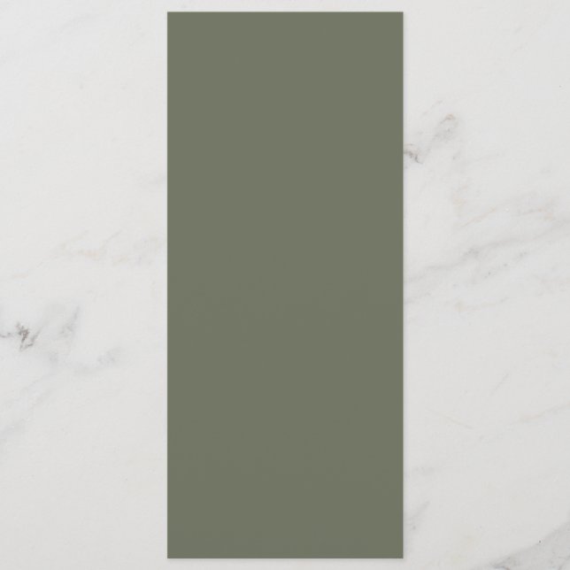 Modern Moss Green Flat Program – Customizable (Front)