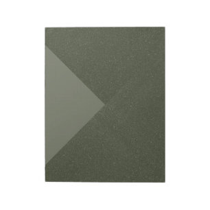 Modern Moss Green Geometric Notepad – Customizable