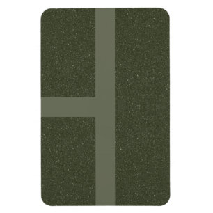 Modern Moss Green Grid Magnet – Customizable