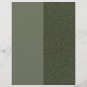 Modern Moss Green Letterhead with Texture Panel