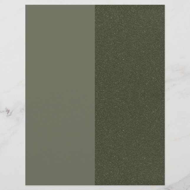 Modern Moss Green Letterhead with Texture Panel (Front)