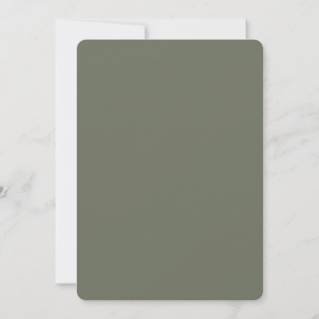 Modern Moss Green Rounded Card – Customizable (Front)