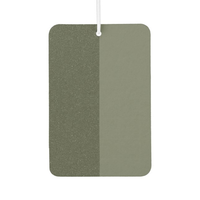 Modern Moss Green Split Air Freshener – Customize (Front)