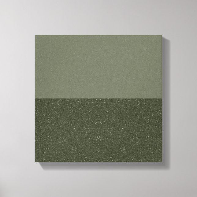 Modern Moss Green Split Canvas Wall Art (Custom) (Front)