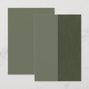Modern Moss Green Split Card – Customizable