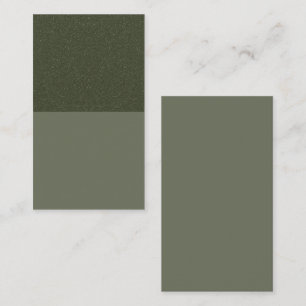 Modern Moss Green Split Discount Card – Customize