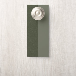 Modern Moss Green Split Door Hanger – Customizable