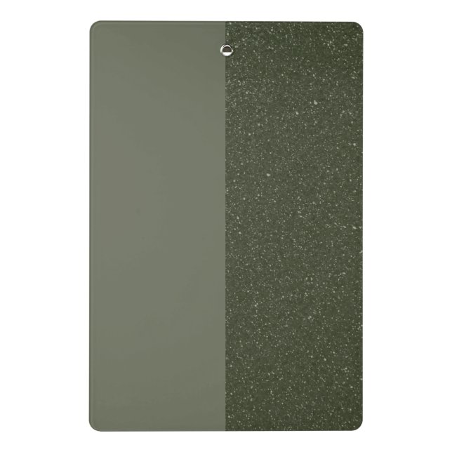 Modern Moss Green Split Mini Clipboard – Customize (Back)