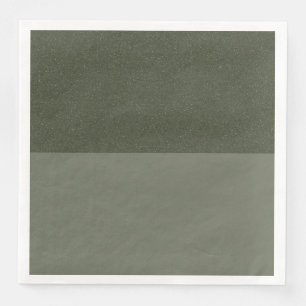 Modern Moss Green Split Napkin – Customizable