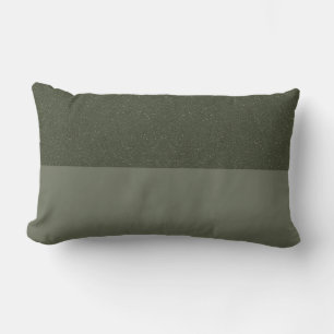 Modern Moss Green Split Throw Pillow – Customize