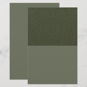 Modern Moss Green Textured Stationery – Customize
