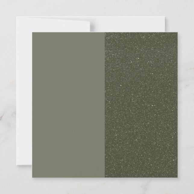 Modern Moss Green Thin Magnetic Card – Customize (Front)