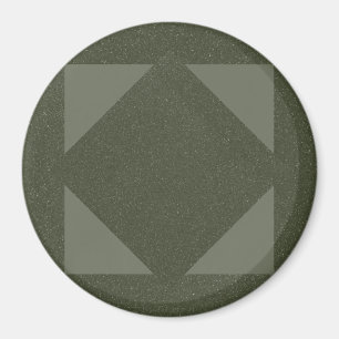 Modern Moss Green Triangle Magnet