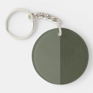 Modern Moss Split Acrylic Keychain – Customizable