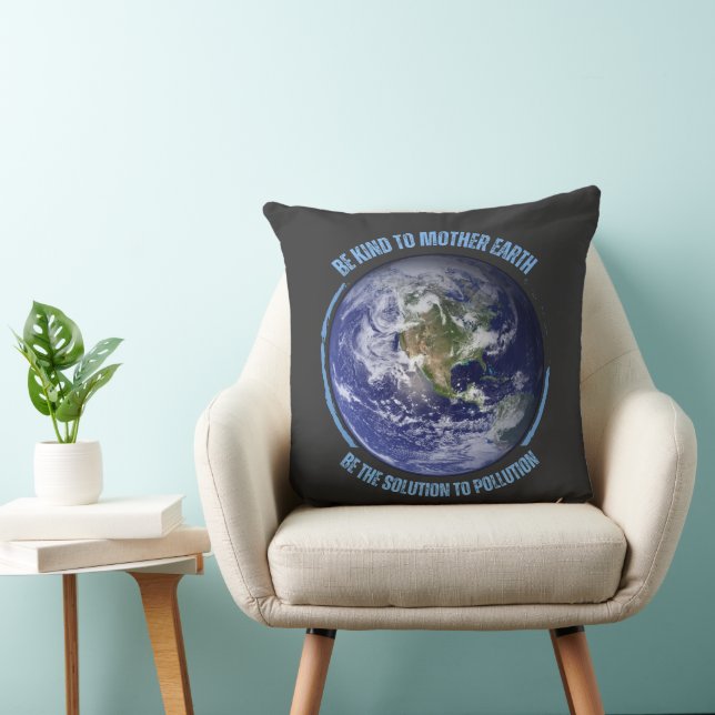 Modern Mother Earth Throw Pillow (Chair)
