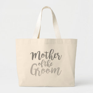 Modern Mother of The Groom Cursive Ombre Tote