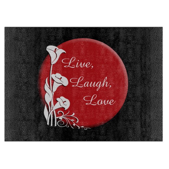 Modern Motif Callas glass cutting board (Front)