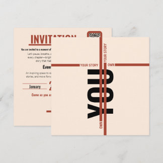 Modern Motivational Event Invitation Card | Semina
