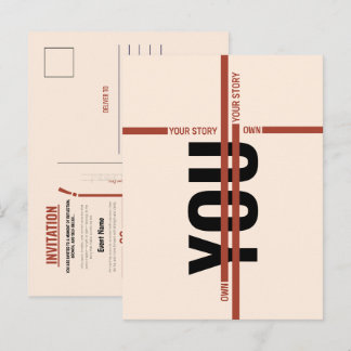 Modern Motivational Event Invitation Card | Semina