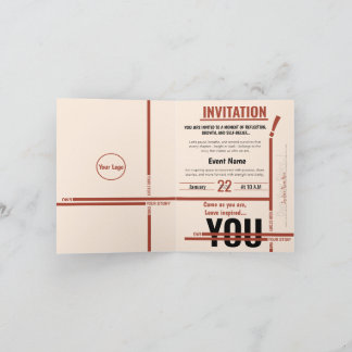 Modern Motivational Event Invitation Card | Semina