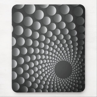 Modern mousepad, black, grey, abstract, dots mouse pad