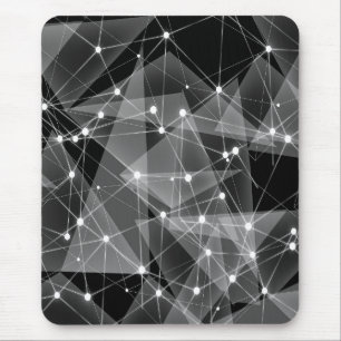 Modern mousepad, black, grey, abstract mouse pad