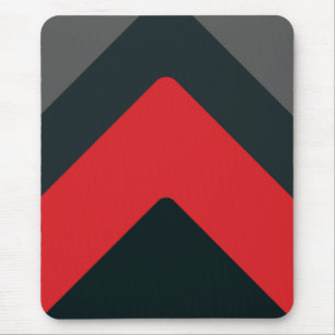 Modern mousepad, black, red, grey, abstract mouse pad
