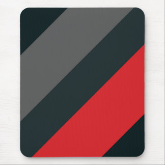 Modern mousepad, black, red, grey, abstract mouse pad