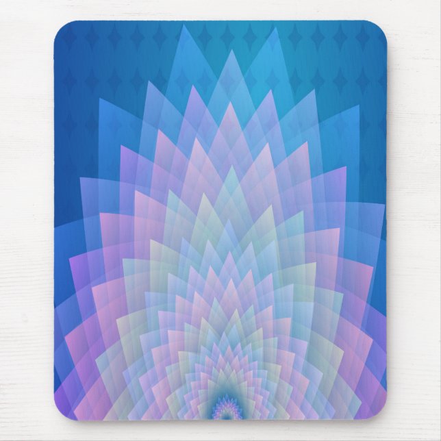 Modern mousepad, colourful, pink, blue mouse pad (Front)