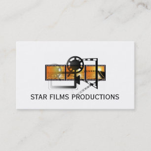 Modern Movie Director Film Producer Business Card