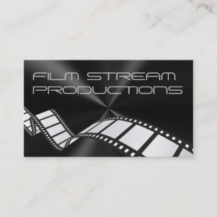 Modern Movie Director Film Producer Business Card