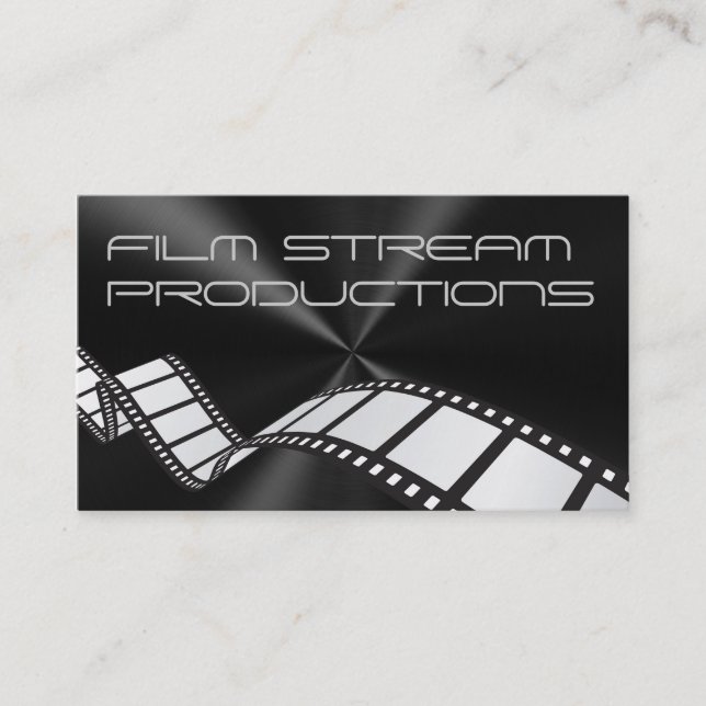 Modern Movie Director Film Producer Business Card (Front)