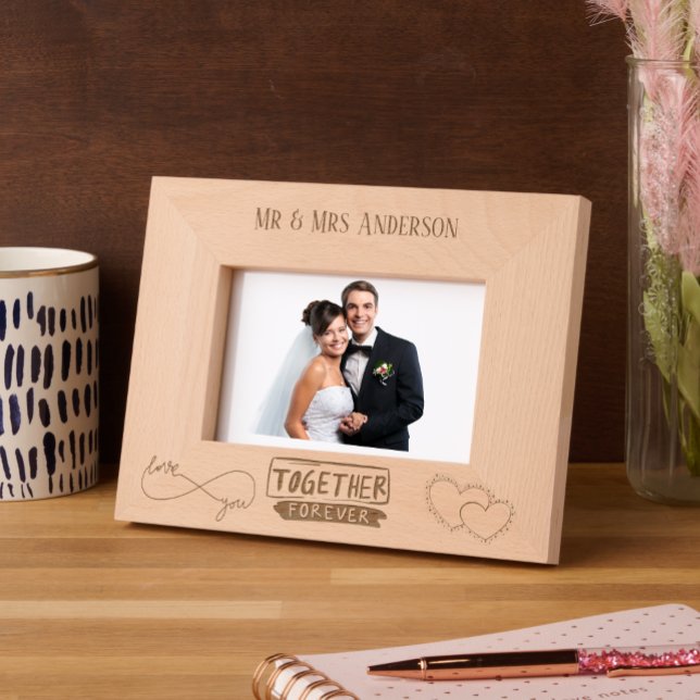 Modern Mr and Mrs Couple Love Script  Etched Frames (Creator Uploaded)