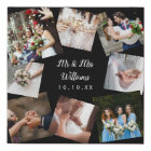 Modern Mr And Mrs Wedding Photo Collage