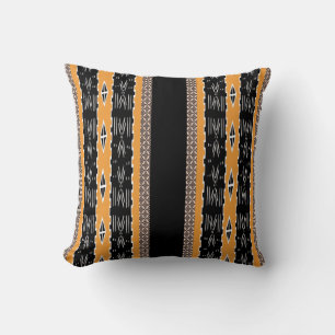 Modern Mud Cloth Design Throw Pillow