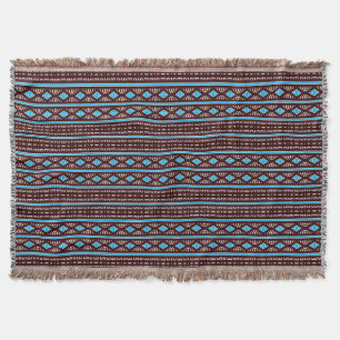 Modern Mudcloth Pattern Throw Blanket