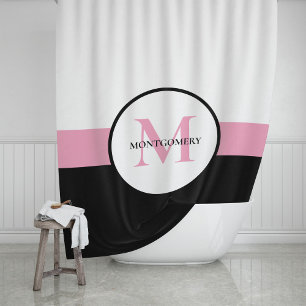 Modern Multi Color Stripe with Monogram