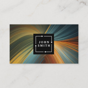 Modern Multi-colour Watercolors Cool Abstract Art Business Card