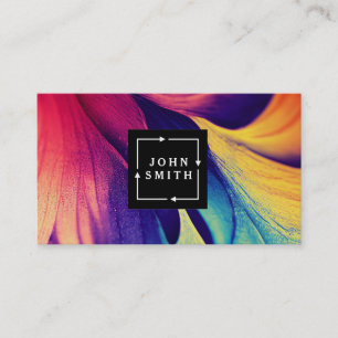Modern Multi-colour Watercolors Cool Abstract Business Card