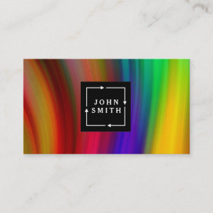 Modern Multi-colour Watercolors Cool Abstract Business Card