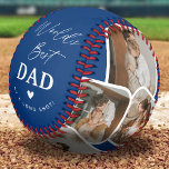 Modern Multi Photo Collage World's Best Dad Baseball<br><div class="desc">Create your very own World's Best Dad Baseball with this modern multi-photo collage and text. Design features 7 Photographs with curved corner squares . The text 'World's Best Daddy' by a long shot! with a cute father quote that can be kept or customized to make it personal to you! and...</div>