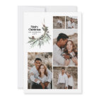 Modern multi photo elegant watercolor botanical ho