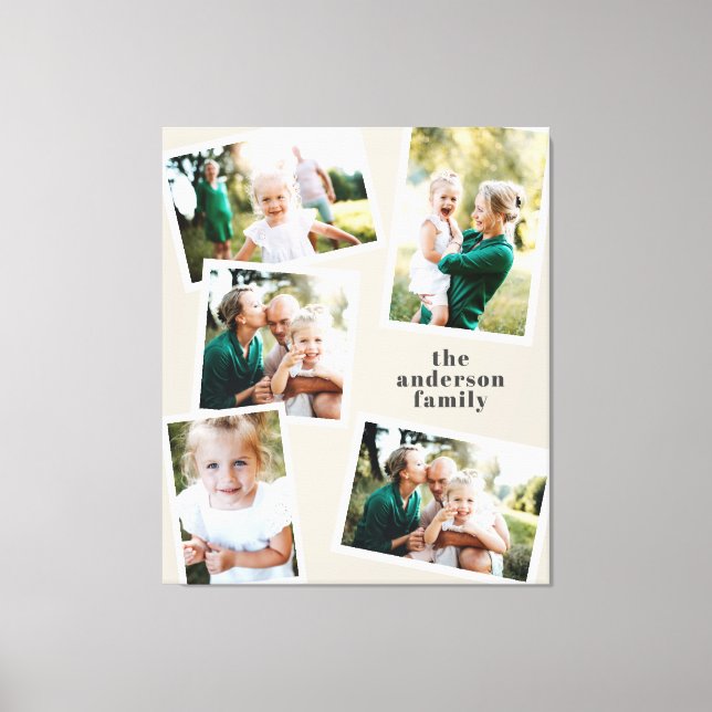 Modern multi photo family natural home decor (Front)